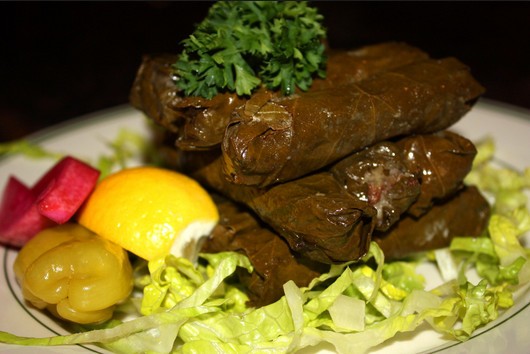 المعلومات الغذائية لورق العنب