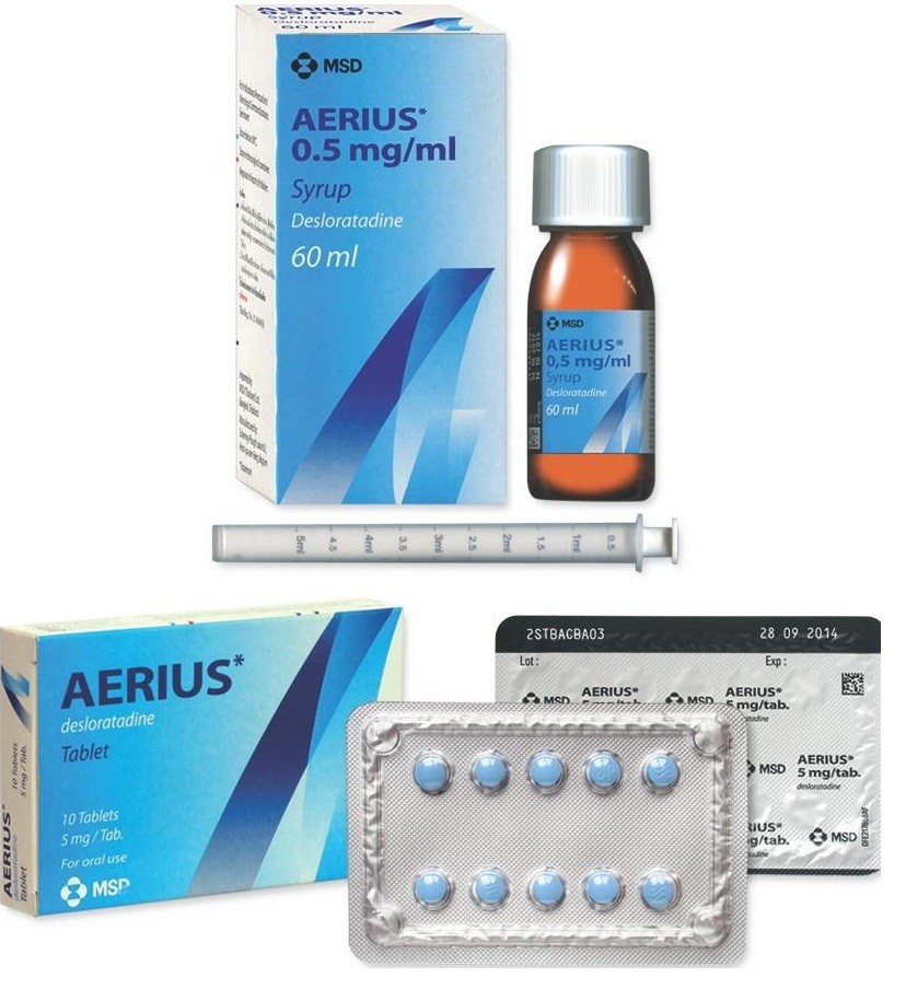 أيريوس أقراص Aerius Tablets لعلاج الحكة الجلدية والحساسية
