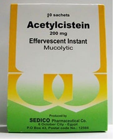 أستيل سستايين Acetylcystein فوار للتخلص من البلغم ودواعي الاستعمال