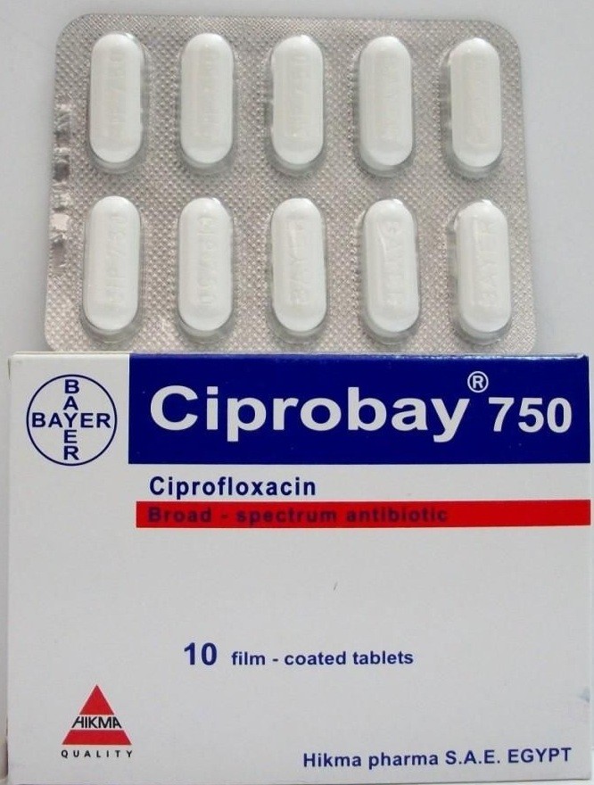 دواء سيبروباي أقراص Ciprobay Tablets مضاد حيوي لعلاج التهابات البروستاتا والجهاز التنفسي