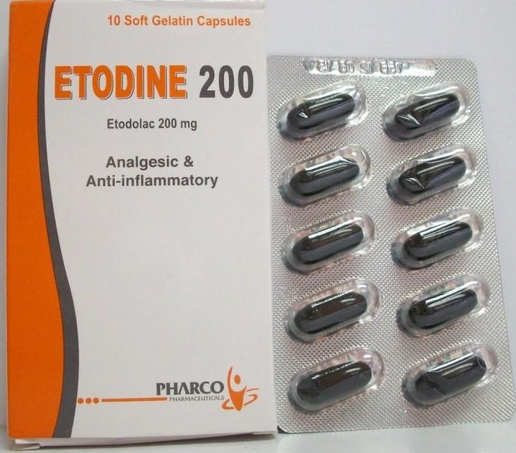 إيتودين كبسولات Etodine Capsules مضاد للالتهابات ومسكن للآلم