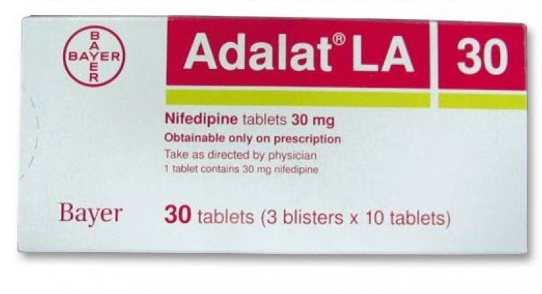 أدالات أقراص Adalat Tablets لعلاج الذبحة الصدرية والجرعة المسموح بها