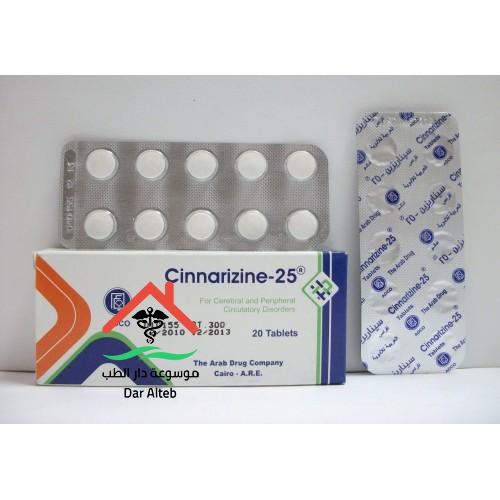 دواعي استعمال دواء سيناريزين Cinnarizin