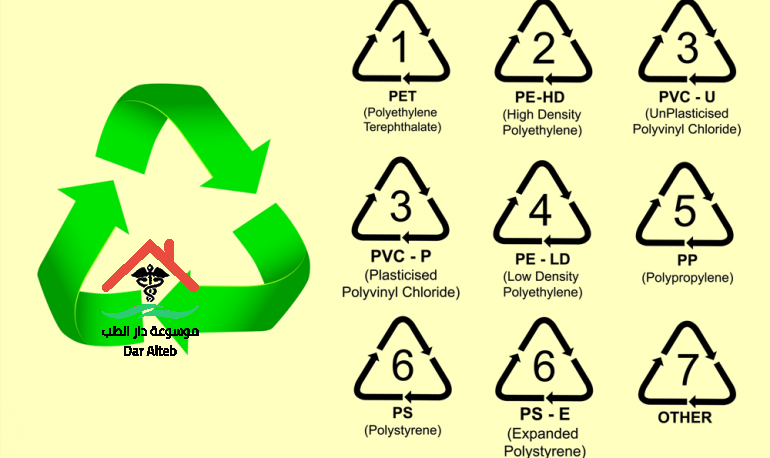 أنواع البلاستيك الآمنة والضارة وطرق التعرف عليها